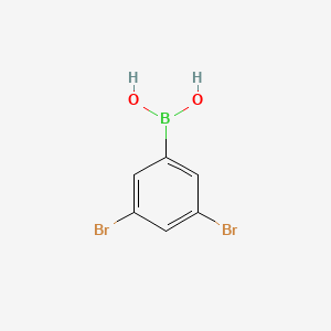 Molecular structure of 3,5-Dibromobenzeneboronicacid,97%