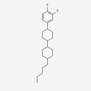 Molecular structure of trans,trans-4-(3,4-Difluorophenyl)-4'-pentyl-1,1'-bi(cyclohexane)