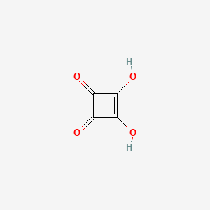 Molecular structure of 3,4-Dihydroxy-3-cyclobutene-1,2-dione