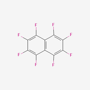 Molecular structure of octafluoronaphthalene