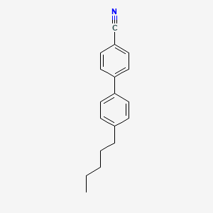 Molecular structure of 4'-正戊基-4-氰基联苯(5CB)