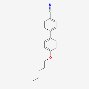 Molecular structure of 4-Cyano-4-n-pentyloxybiphenyl